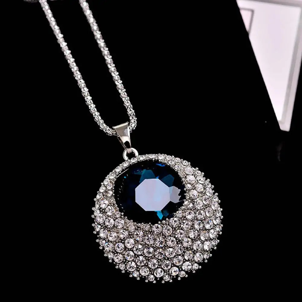 Chain Necklace Pendant Necklace Women Sweater Necklace Imitation Crystal Necklace for Women Jewelry Gifts Necklace on Neck 2023