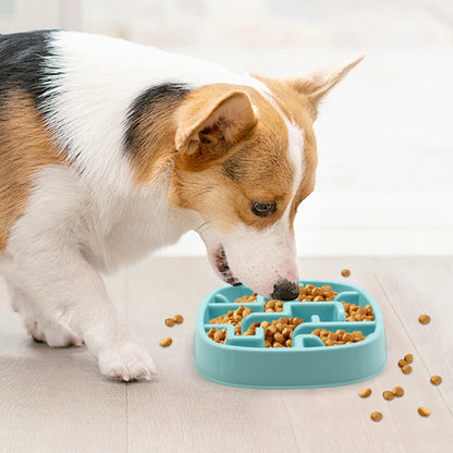 PP Material Pet Bowls Set – Dog & Cat Slow Food Bowls, Non-Slip Feeding Bowls & Durable Pet Supplies
