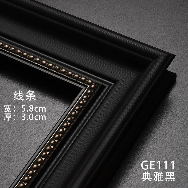 Gold Paint Frame Oil Paintings Wall Art Pictures Frames Embroidery Frame Home Decor Porta Retrato Digital Personalized Gift