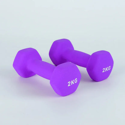 Little Dumbbell Fitness Home Female Dumbbell Children'S Student Hexagonal Solid Iron Women 2KG Matte Home Fitness Dumbbell