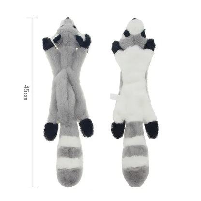 Cute Plush Squeak Toys Pet Wolf Rabbit Animal Plush Toys Dog Chew Whistling Involved Squirrel Dog Toy Funny Pet Products