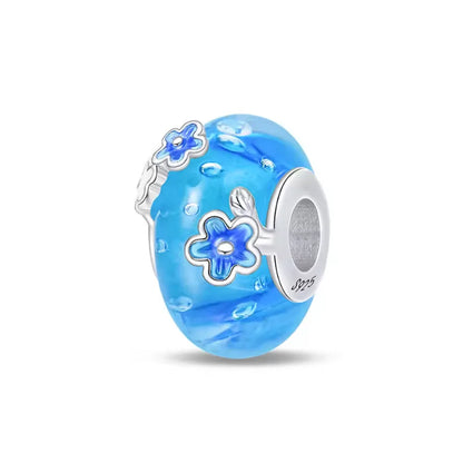 Blue Ocean Turtle Octopus Ship Talisman 925 Silver Beads, Suitable for Original Bracelets DIY Jewelry Women's Accessories Gifts
