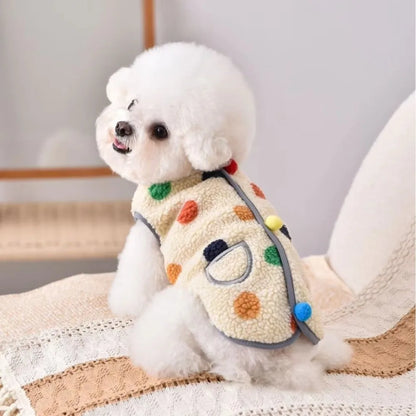 Fashion XS-6XL Pet Clothing Lamb Wool Small Medium Big Dog Vest Coat Schnauzer Teddy Warm Puppy Clothes Autumn Winter