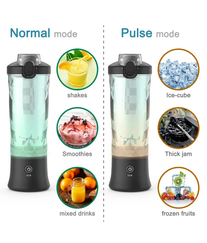 Portable Blender Electric Juicer 600ML Fruit Mixers 4000mAh USB Rechargeable Smoothie Mini Blender Multifunction Juice Maker