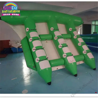 Inflatable Fly Fish Water Boat,adult Inflatable Flying Fish Banana Boat With Air Pump