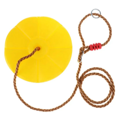Outdoor Play Heavy Duty Disc Swing Tree Swing Round Seat Platforms Easy DIY Playset Addition Kids Play Equipment Garden Gifts