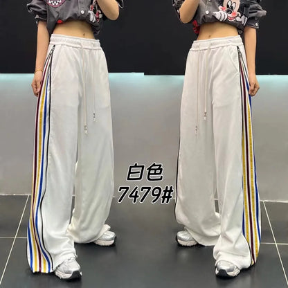 Original Design Sense Long Slacks 2025 Autumn New Fashionable Loose Casual Pants Ladies With Draped Straight Wide-Leg Trousers