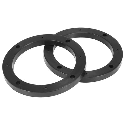 X Autohaux 2-4pcs 4 Inch 5 Inch 6.5 Inch Car Black Hollow Universal Speaker Spacer Mounting Spacer Plate Plastic 120mm ID