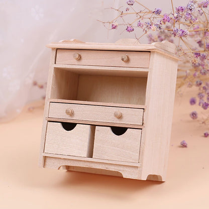 1:12 Dollhouse Miniature Cabinet Set - Living Room Furniture Accessories