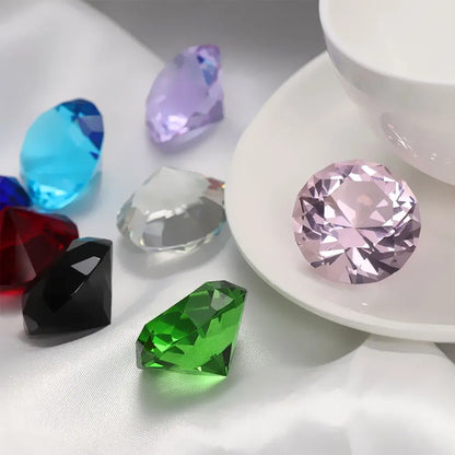 30mm Colorful Crystal Diamond Happy Birthday Wedding Decoration Event Party Supplies