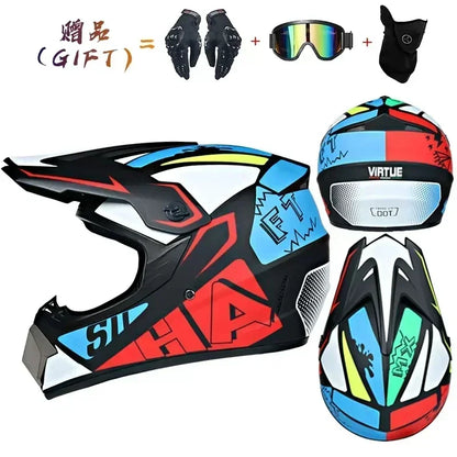 Motorcycle Helmet Full Face Racing Off Road Cross Motorcross Capacete Motocross Cascos Para Motos Mountain Downhill Bicycle DOT