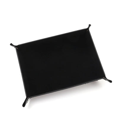 Foldable game dice tray flannel storage box four-corner tray