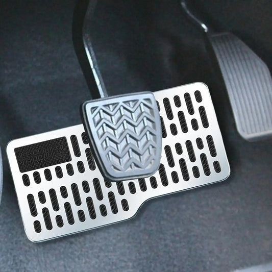 Truck Floor Mats Driver Floor Mat Heel Pad Stainless Steel Anti-Slip Pedal Wear-Resistant For Automotive RV Tractor Vehicle