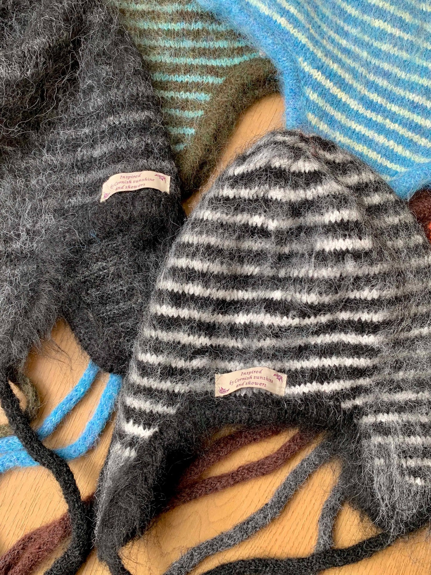 2025 new Fashion Knitted Hat Women Autumn Winter Skullies Beanies Ladies Colorful Earflap Cap Female Handmade Tassels Beanie Hat