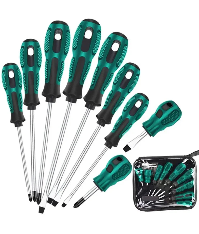 6Pcs Screwdriver Set With Magnetic Household Multifunctional Cross Straight Screwdriver Manual Screwdriver Set Maintenance Tool