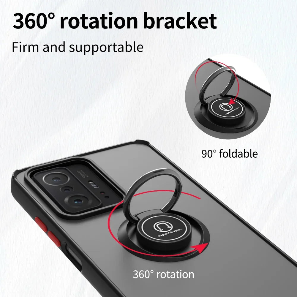 Shockproof Case For Xiaomi 15T 14T 13T 12T 11T 12X 15 14 13 12 Mi 11 Lite 5G NE 10T 9T Pro 11i Translucent Magnet Case Cover