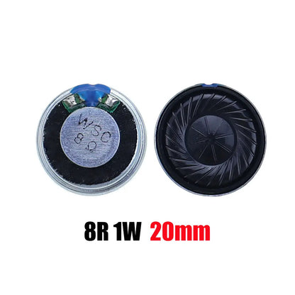 2PCS 8R 32R 0.5W 1W 2W Mini Speaker 8 Ohm 32 Ohm Loud Speaker Diameter 20mm 23mm 26mm 28mm 30mm 32mm 36mm 40mm 45mm Loudspeaker