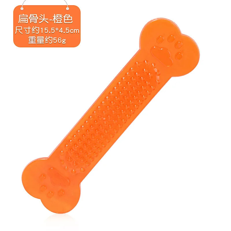 Pet Bone-shaped Chewing Toys Dogs Used For Teeth Cleaning Training Rubber Toothbrush Sticks