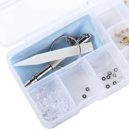 Screwdriver Assorted Kit Glasses Screws Replacement Glasses Screws Sets Sunglass Repair Tool Glasses Screws Eyeglass Nose Pads
