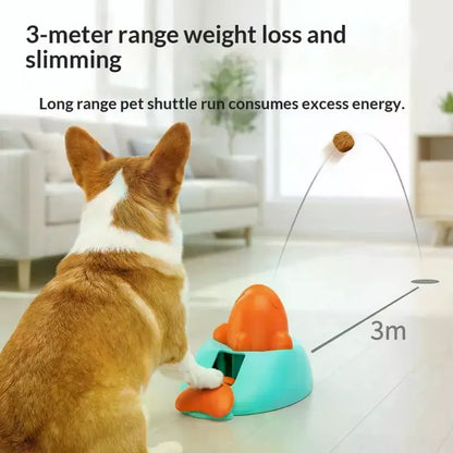 Pet Training Feeding Toys Interactive Dog Food Launcher Training Puzzle Toy For Dogs Cats Fun Feeding Machine Pet Training Toy