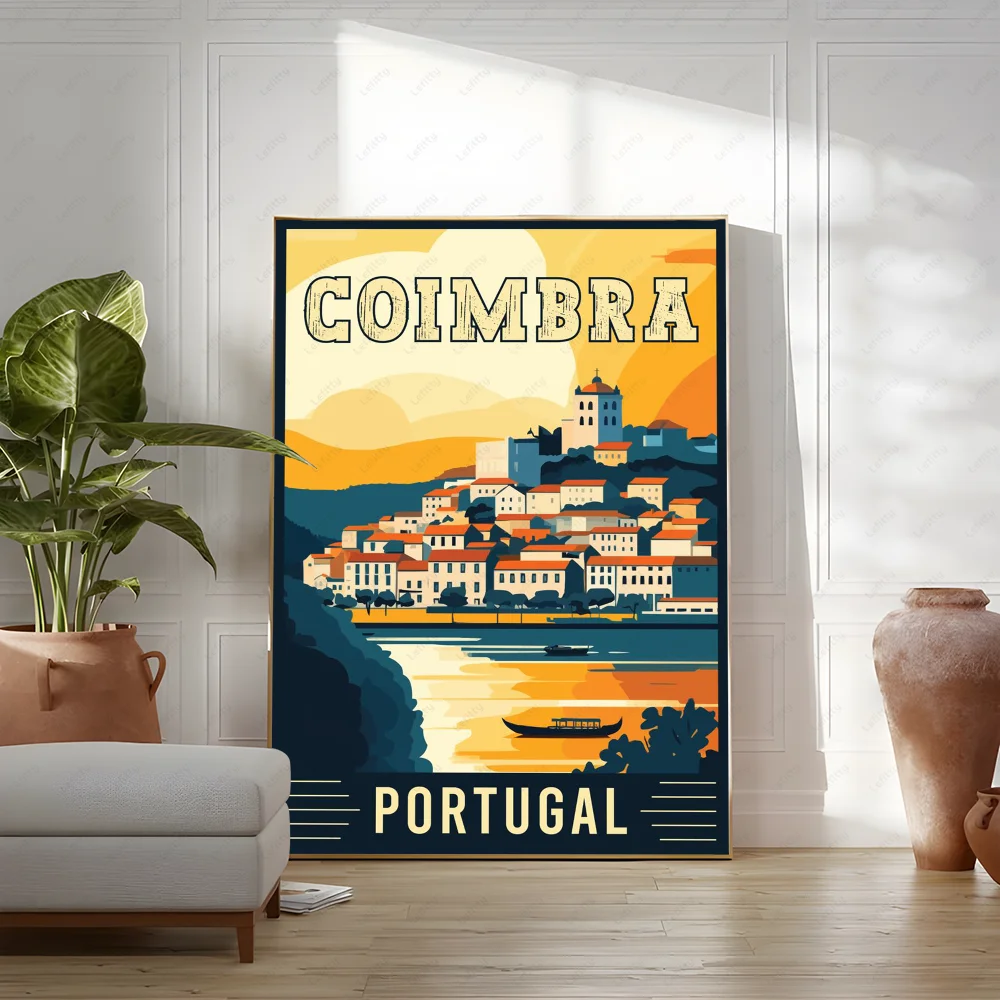Pictures Portugal Painting Poster Room Decor Home Decoration Interior Wall Art Printing Waterproof Bathroom BedRoom Posters Gift