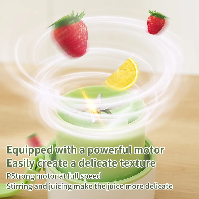 Digital Display Portable Juicer Cup USB Charging Juice Cup Home Multi-functional Automatic Fruit Blender Bottle For Home Kitchen