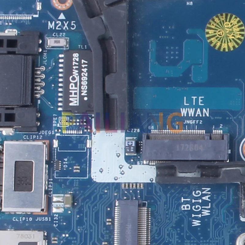 LA-E132P For Dell Latitude 7480 E7480 Laptop Motherboard 0CJWHX 0MP2YX 0R0YRF 0VTFRD 0YF9VM I3 I5 6/7th Notebook Mainboard