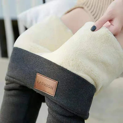 2022 Winter Thicken Lambwool Leggings Women Warm Fleece Lined Thermal Ankle-Length Pants Sexy Hight Waist Skinny Fitness Leggins