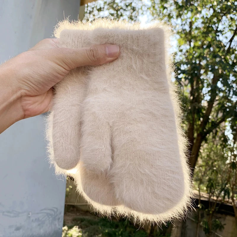 Gloves women's winter cute plush warm riding gloves women gloves womens gloves women winter gloves winter gloves women