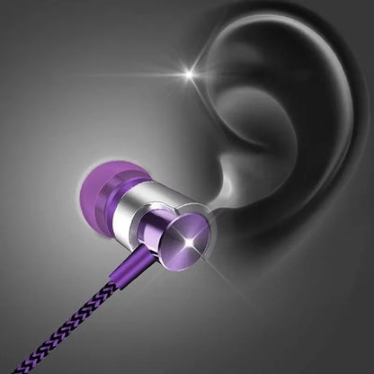 3.5mm Wired In-ear Earphone In Ear Noise Cancellation Ergonomic Design HiFi Stereo Sports Music Headphones For Phone MP3 MP4