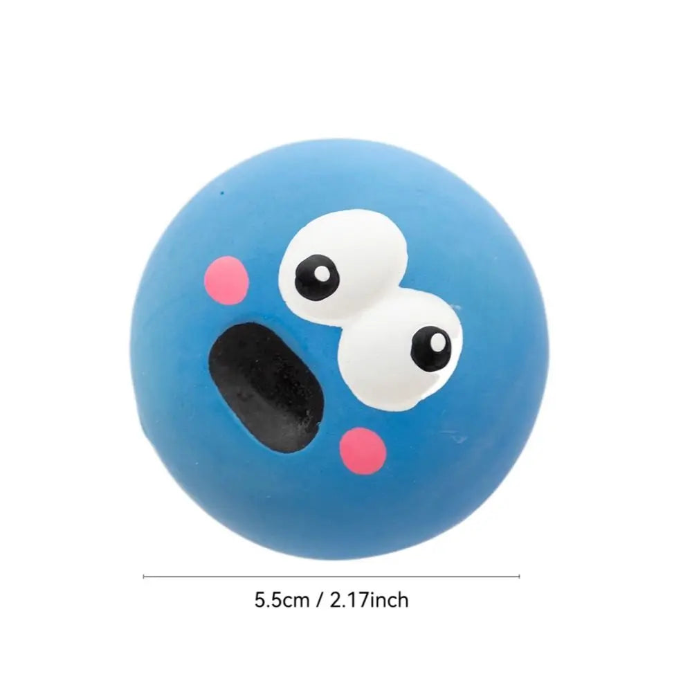 Cute Rubber Dog Squeaky Toys Creative Soft Pet Accessories Sound Squeeze Pet Bal Pet