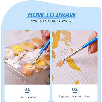 Painting By Numbers Gilded Rose Picture By Numbers For Home Decors Handpainted Diy Gift