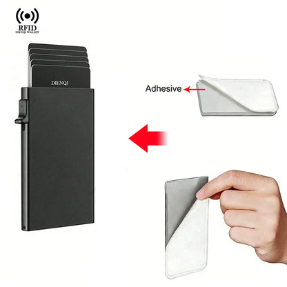 Rfid Credit Card Holder Men Thin Slim Mini Minimalist Wallets Luxury Metal Bank ID Cardholer Case Wallet for Men Choice Purses