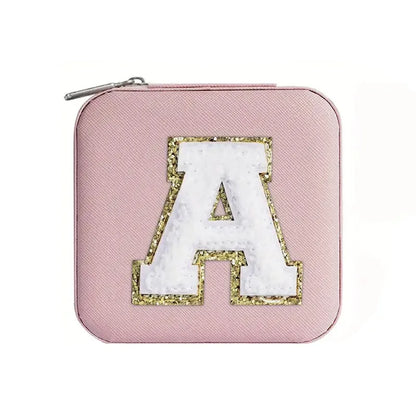 New Creative Letter Jewelry Box Portable Travel Ring Necklace Stud Earrings Storage Box