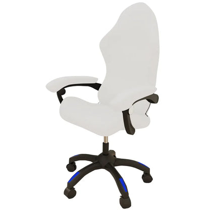 Gaming Chair Cover Stretch Milk Silk Solid Color Swivel Chair Dust Protection Cover Office Computer Athletic Use Seat Cover
