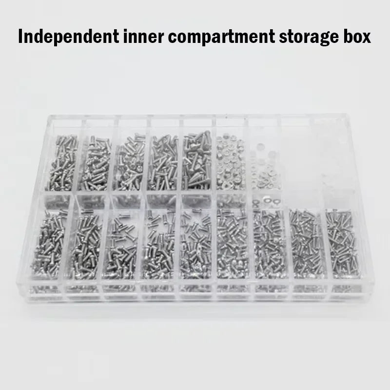 Screw Kit For Glasses, Nose Holder, Frame Nut, Spacer For Glasses Without Frame, Accessories, Box Of 18 Screws Specification
