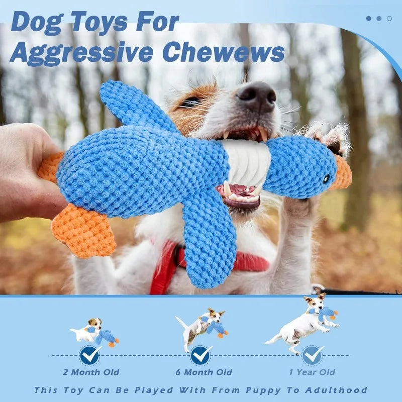 Cat Dog Toys for Aggressive Chewers Cats Dogs,Chew Squeak Toy Cats Dogs Interactive Plush Doll Pet Products