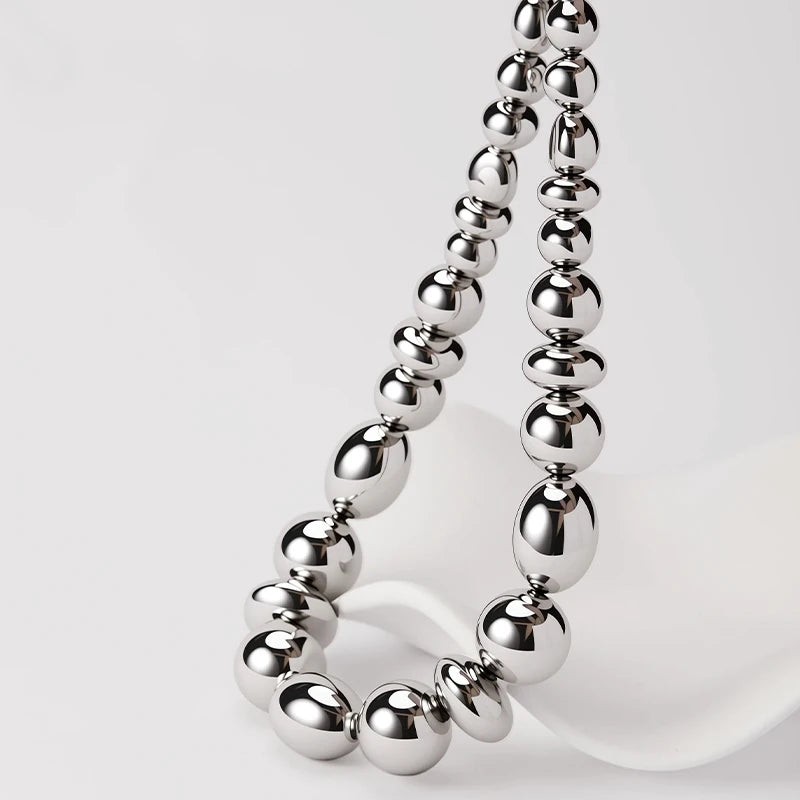Round bead personalized necklace retro simple size bead necklace necklace necklace necklace accessories for women to wear