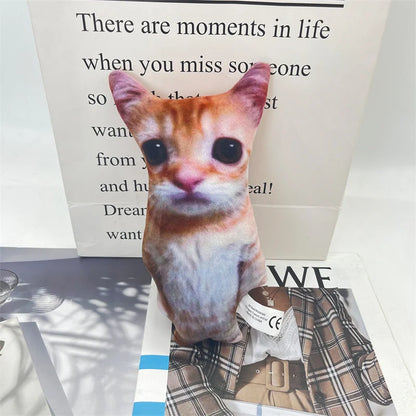 Cute El Gato Cat Plush Toys Wowwow Cat Dolls Plushies Simulation Stuffed Animals Birthday Holiday Gift Kids Collectible Toy