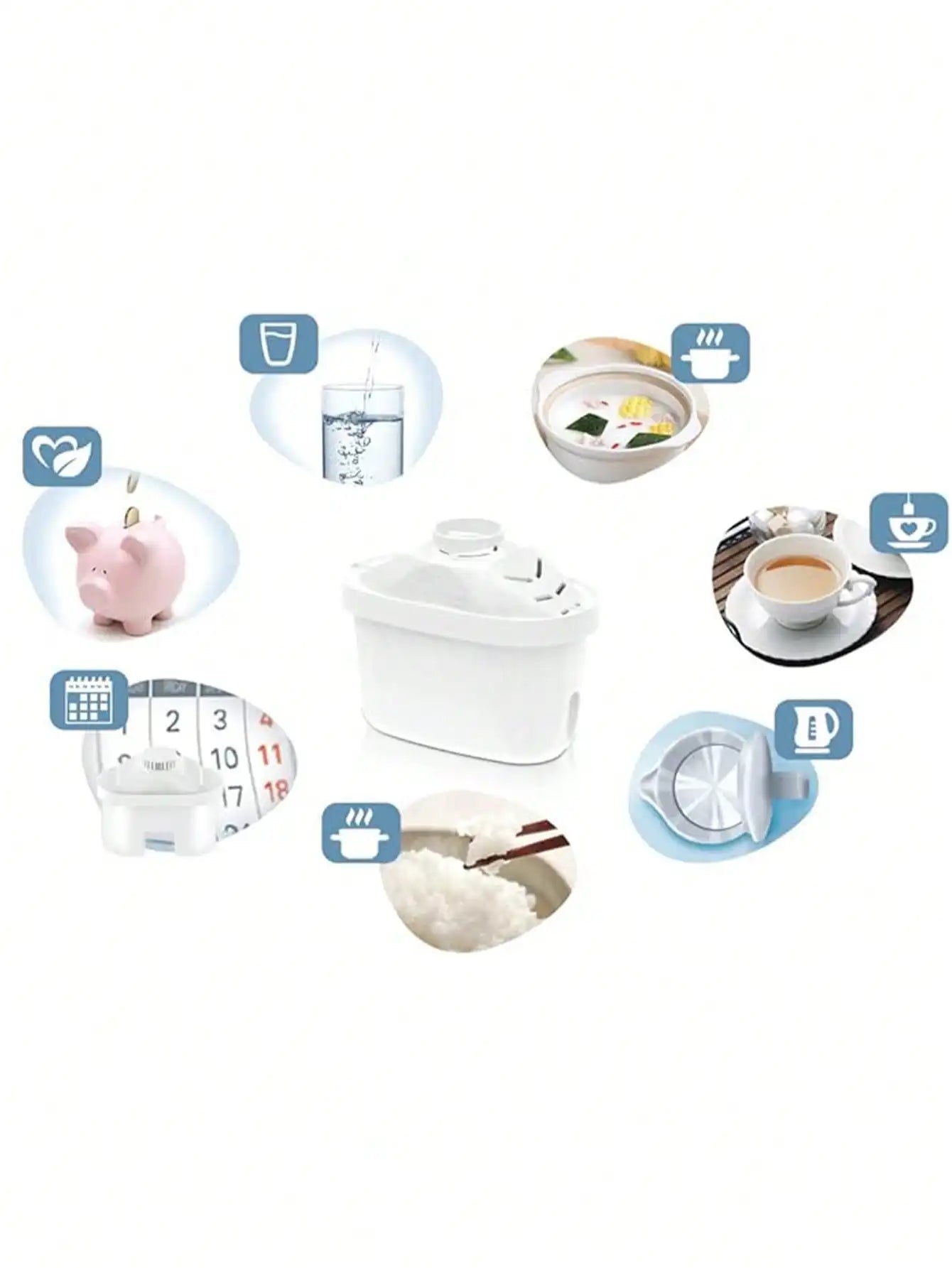 3pcs household kitchen cleaning water jug filters, activated carbon filters, filters for water purifiers, water jug filters