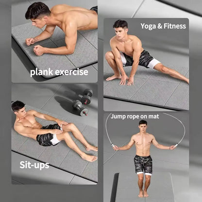 Foldable Lightweight Yoga Mat, Portable Non-Slip Soundproof Home Fitness Pad, Student Dorm Single Dance Exercise Mat
