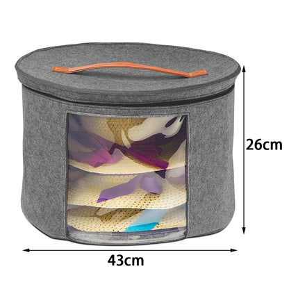 Holder Bag Felt Storage Box Dust Case Household Goods Sundries Storage Hats Bucket Clothes Organizers Large Capacity Travel Bags