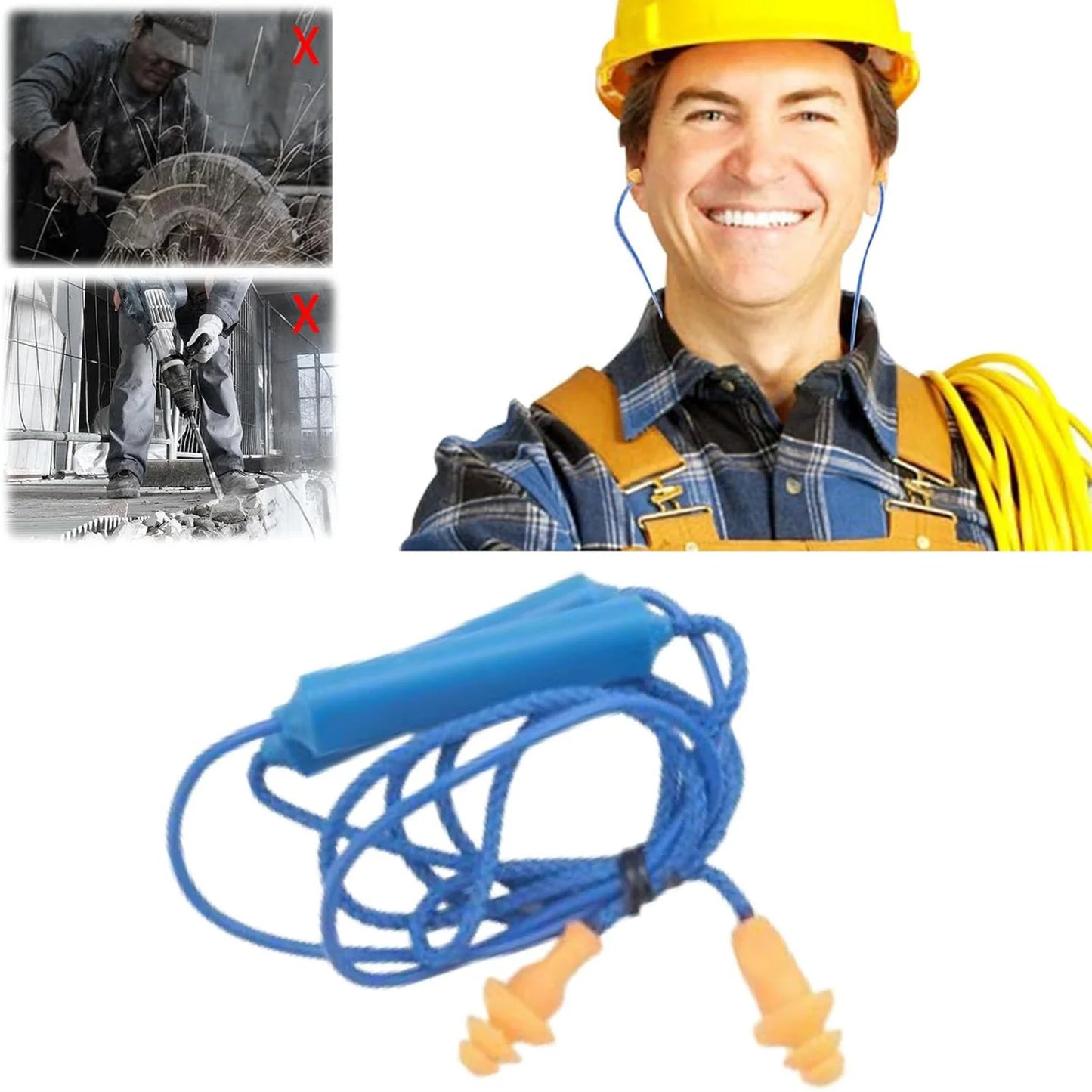 Ear Plugs Bluetooth Earphone for Work, Noise Suppression, Hearing Protection,Construction Sites, Noisy Environments Dropshipping