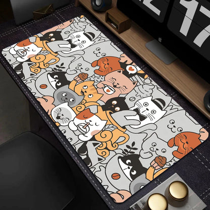 Cute Cat Mouse Pad Gaming Mouse Pad Gaming Mouse Pad Keyboard Pad Desk Pad Mouse Pad XXL 383/493  For Computer Desktop