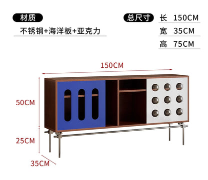 m Birch Ocean Board Locker Living Room Against The Wall Tea Cabinet Multi-layer TV Cabinet m
