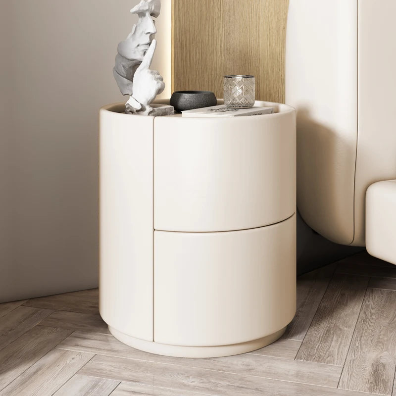 With Storage Narrow Nightstands Round With Drawers Bedroom Design Nightstands Tall Luxury Table Chevet Chambre Modern Furniture