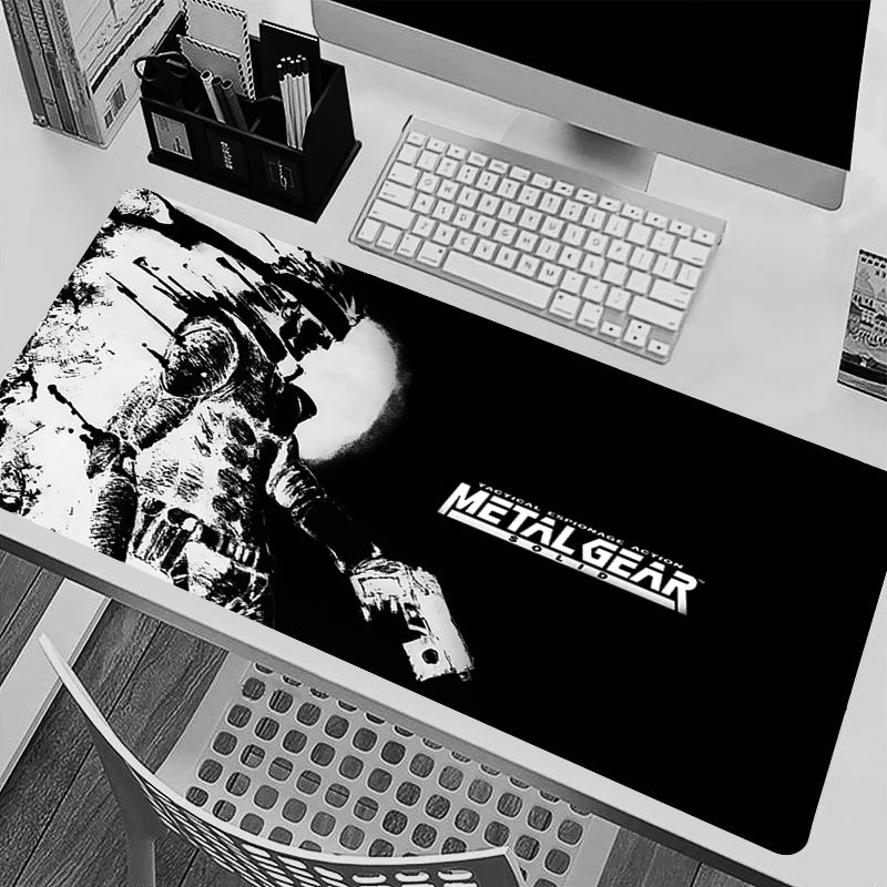 Mouse Pad Office PC HD Anime Gamer Cabinet Keyboard Pad Mousepad Metal Gear Solid Laptop Gaming Accessories Desk Mat XXL Carpet