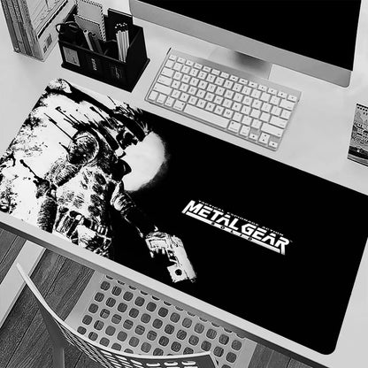Mouse Pad Office PC HD Anime Gamer Cabinet Keyboard Pad Mousepad Metal Gear Solid Laptop Gaming Accessories Desk Mat XXL Carpet