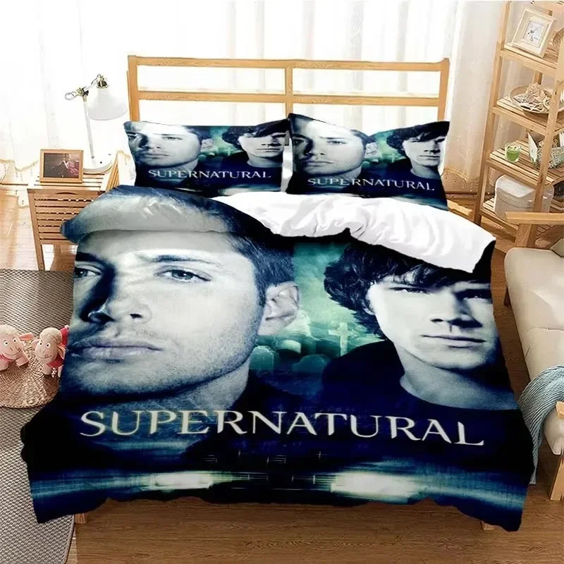 Supernatural 3D Printed Duvet Cover Set Twin Full Queen King Size Bedding Set Bed Linens Comforter Bedding Sets