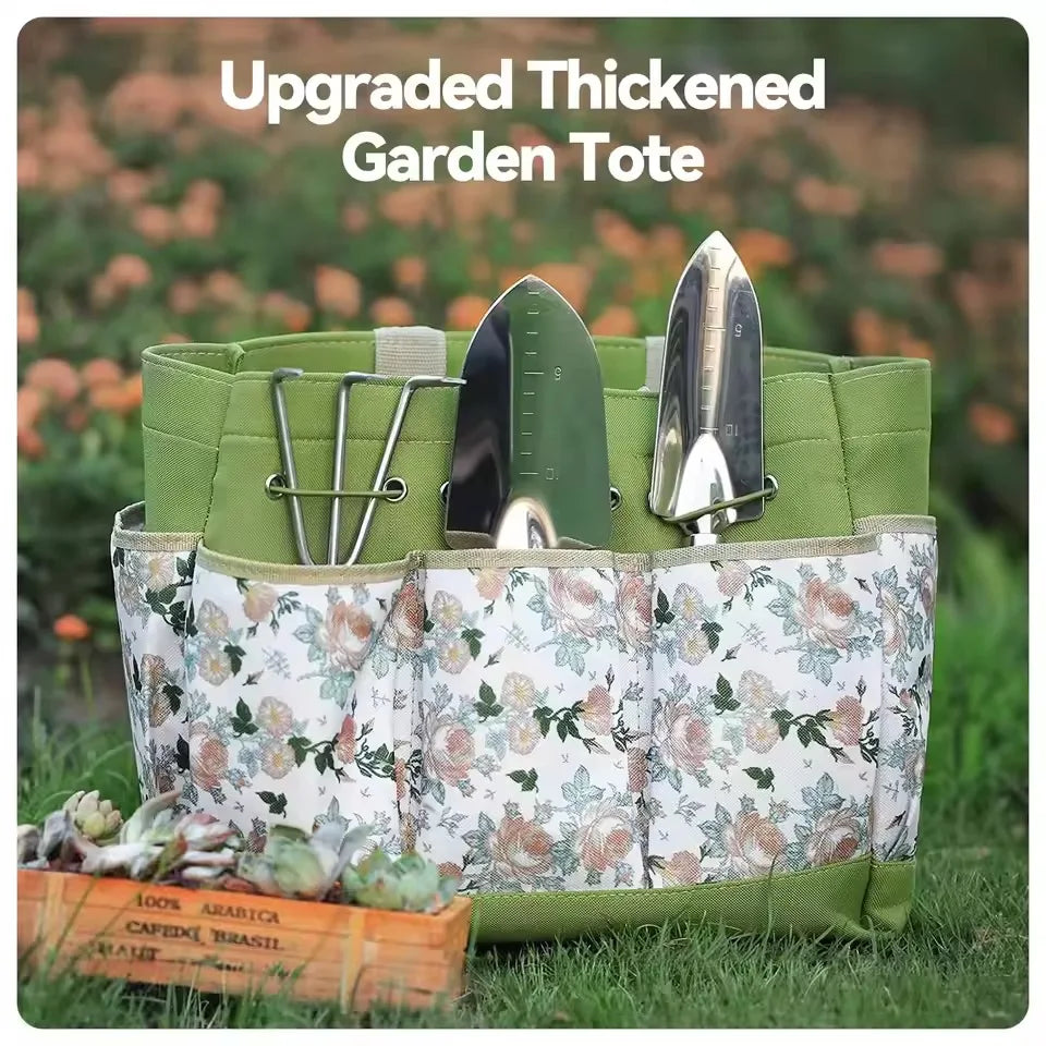 Gardening Tools 9PCS/Set Heavy Duty Durable Stainless Steel Hand Toolsv For Digging Transplanting Weeding With Storage Handbag